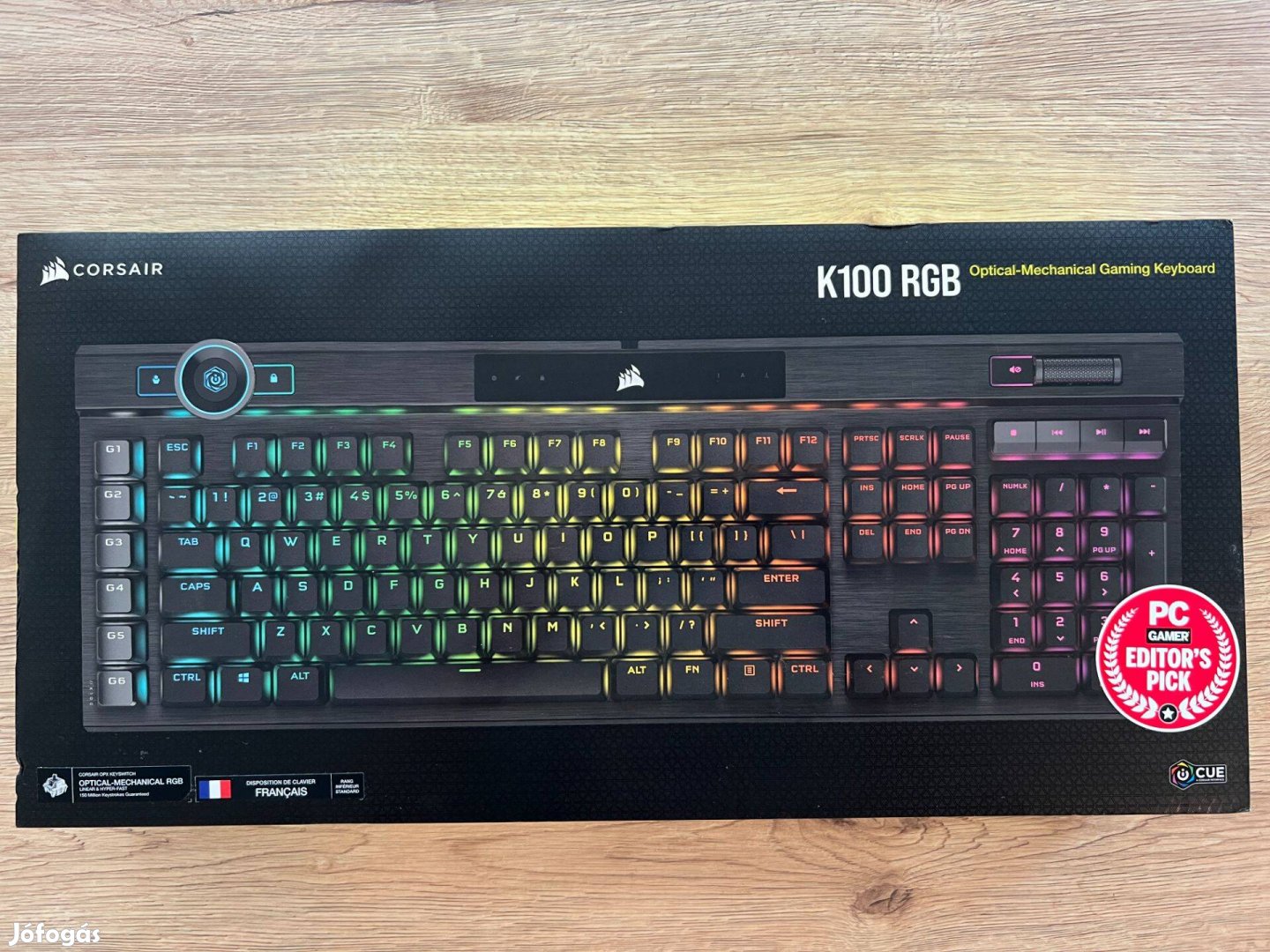Corsair K100 RGB Optix billentyűzet [FR] (4) [SN - 020121159001]